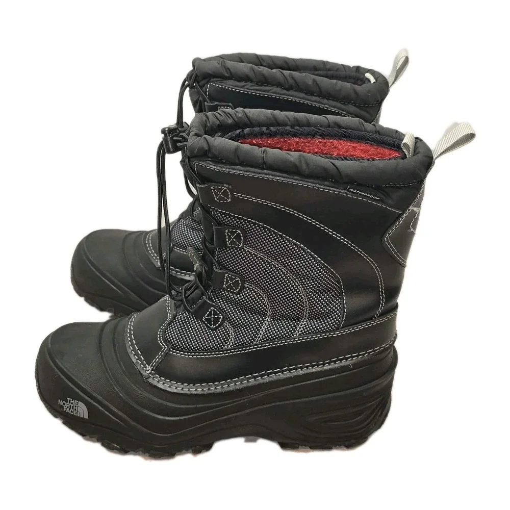 The North Face Waterproof Winter Snow Boots GUC Youth US 6 Black Outdoor
